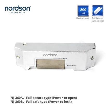 Nordson Surface Mounted Electric Strike NJ 360A Fail-secure type 12DC