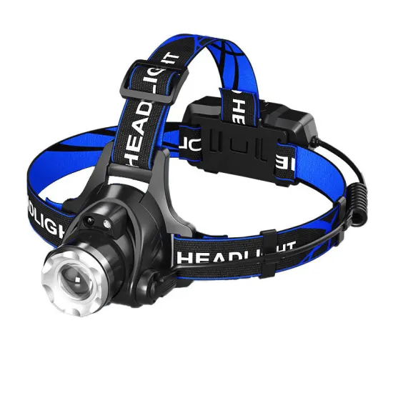WARSUN T102 RTS: 600Lm IP45 Waterproof Headlamp with Zoom Function and Tail Red Warning Light