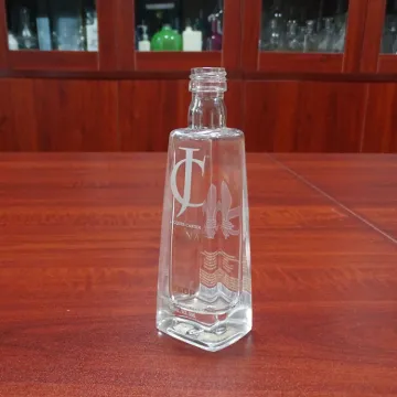 Cheap price miniature cognac vodka clear bottle 50ml glass for sale