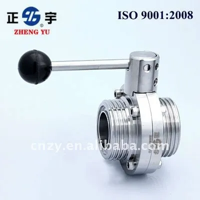 Thread Sanitary Butterfly Valve
