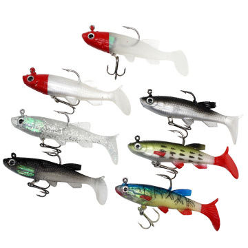 9CM 14g T Tail Soft Plastic Lures for Saltwater Fishing