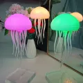 Lámpara de escritorio de medusas moderna con función de luz nocturna LED