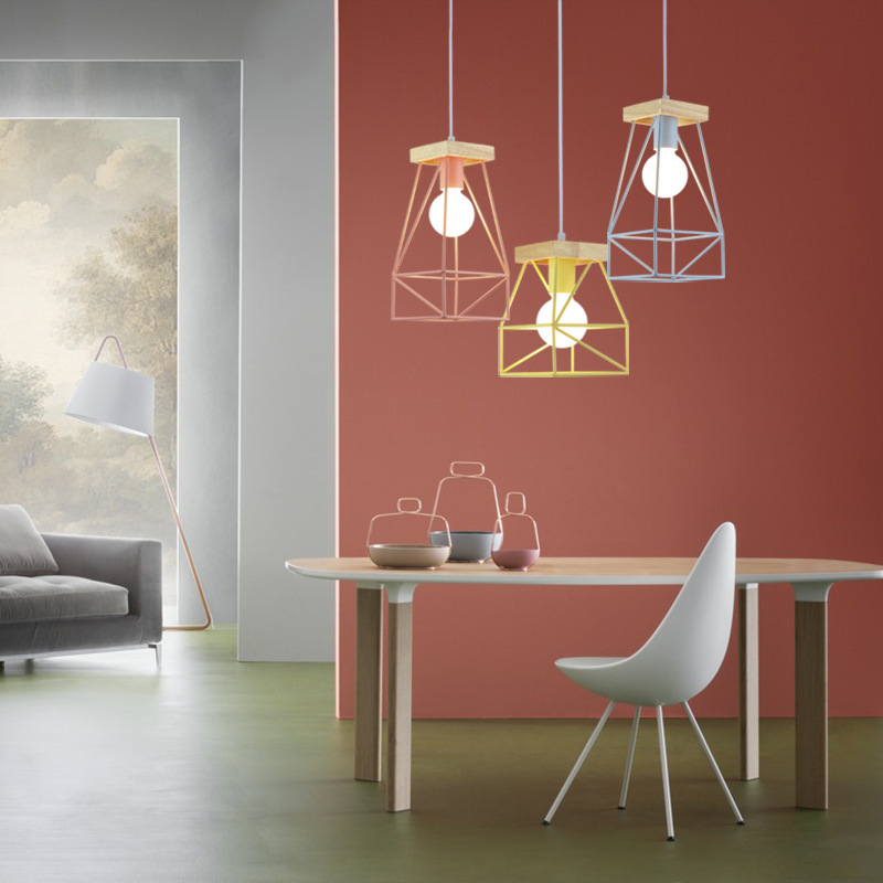 Mini Wooden Pendants LampsofApplication Orange Pendant Light