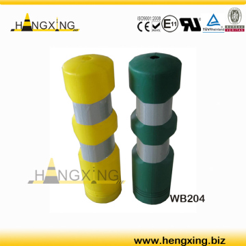 WB204 reflective flexible traffic safety warning plastic bollard