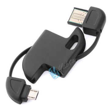 For Samsung/HTC Android 5 Pin Micro USB Keychain Cable For Phone Gadget