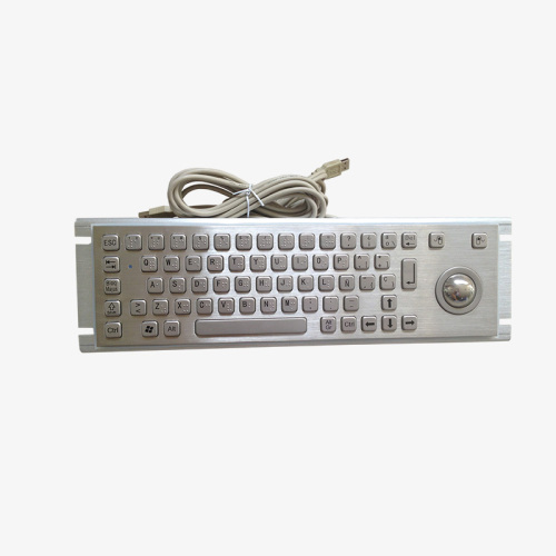 Customized layout industrial keyboard Metal keyboard with trackball