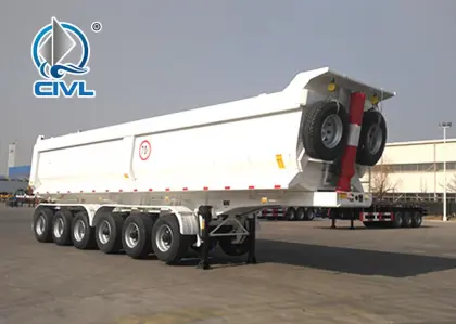 HYVA Hydraulic Cylinder U Shape Dump Tipper Trailer