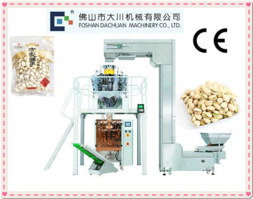 Vertical Automatic Pistachio Nuts Packing Machine With 10 Head Computer Weigher