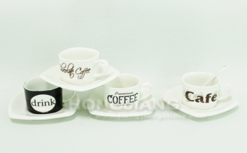 Coffee Cup & Saucer (HJ60017)