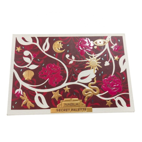 Pearl effect eye shadow palette paper packaging box