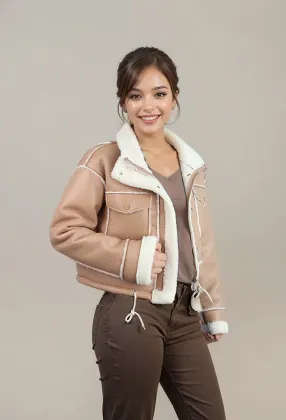 Custom Jackets Women leather and fur Jacket For Women 2024