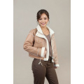 Custom Jackets Women leather and fur Jacket For Women 2024