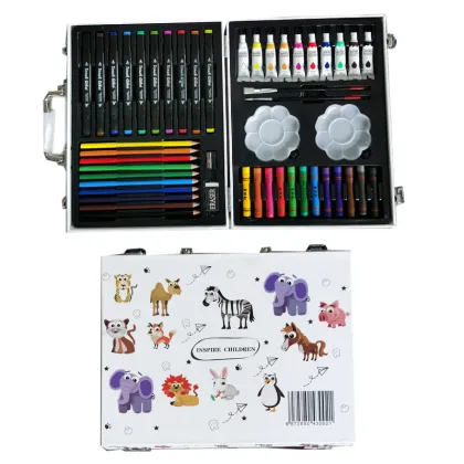 Kids Stationery Set: Drawing Colors and Painting Kit for Boys and Girls