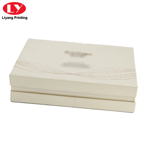 Custom Ivory Paper Box Luxury Gift Packaging