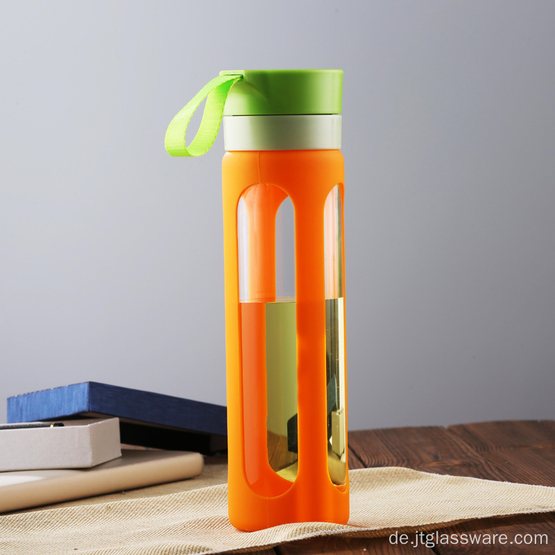 Outdoor Sports tragbare Wasserflasche aus Glas