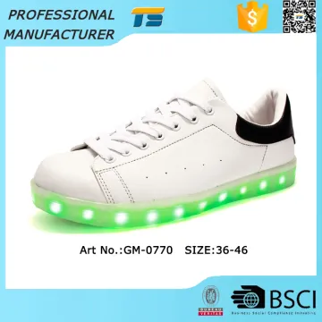 Plain Color Adults Rechargeable 2016 Led Sport Flash Shoes