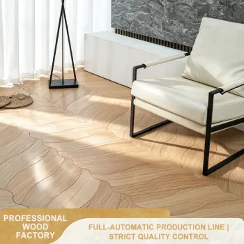 Natural Oak Sunburst Parquet Floor
