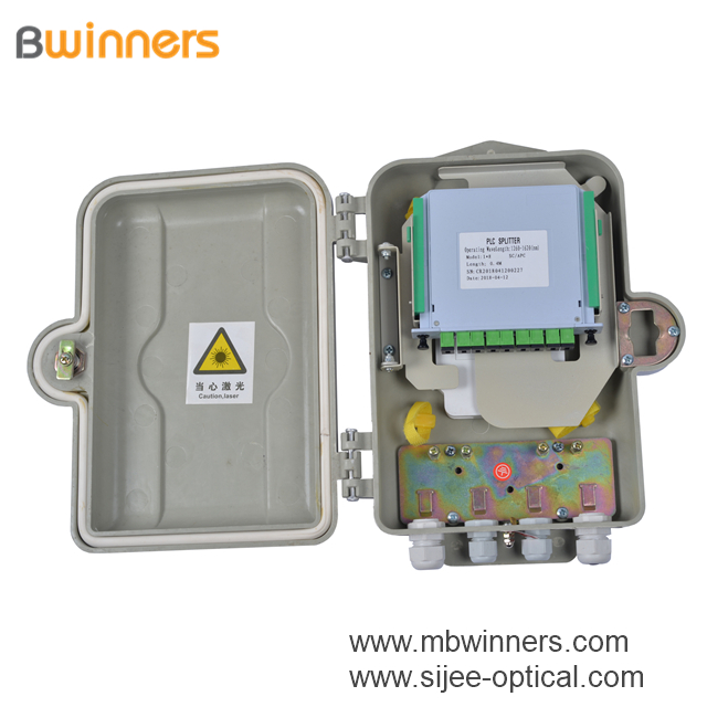 Caja de distribución de fibra óptica de 8 núcleos Smc de fibra óptica Caja de distribución para Ftth
