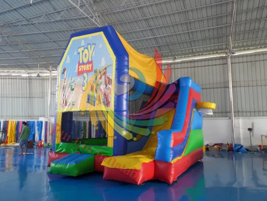 RL 3 in 1 inflatable jumping castle,moonwalk with slide for kids