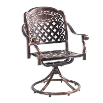 Alu Garden Patio Dining Chair - Cast Aluminum Outdoor Swivel Furniture