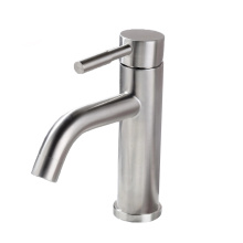 Grifo de lavabo con spray grande de zinc cepillado con níquel