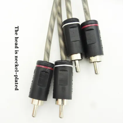 High-Quality Alpine Stereo Subwoofer with RCA to USB and XLR Armored Cable for Car Audio Systems