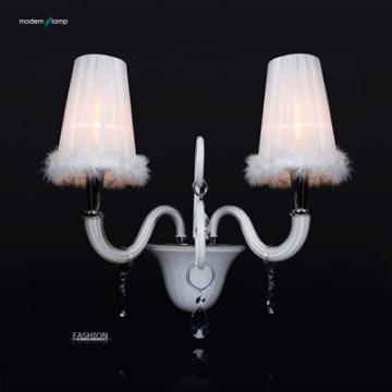 Traditional fabric wall lamp(W7242-2WH)