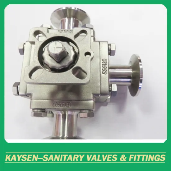 3A Hygienic manual square 3-way ball valves