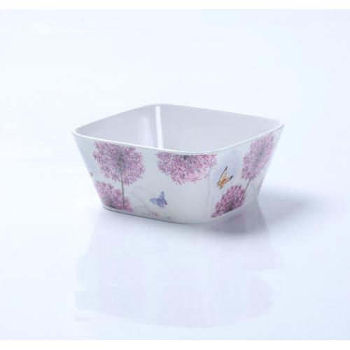 plastic unbreakable square salad bowl