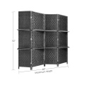 Folding Privacy Screens with 2 Display Shelves