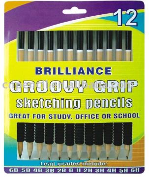7\"Drawing wooden Pencil,with color paper pack