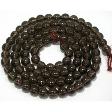 Loose 4MM Natural Smoky Quartz Round Crystal Beads 16Inch