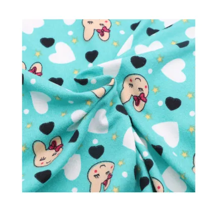 Polyester Printed Fabric Knit Jersey Fabric