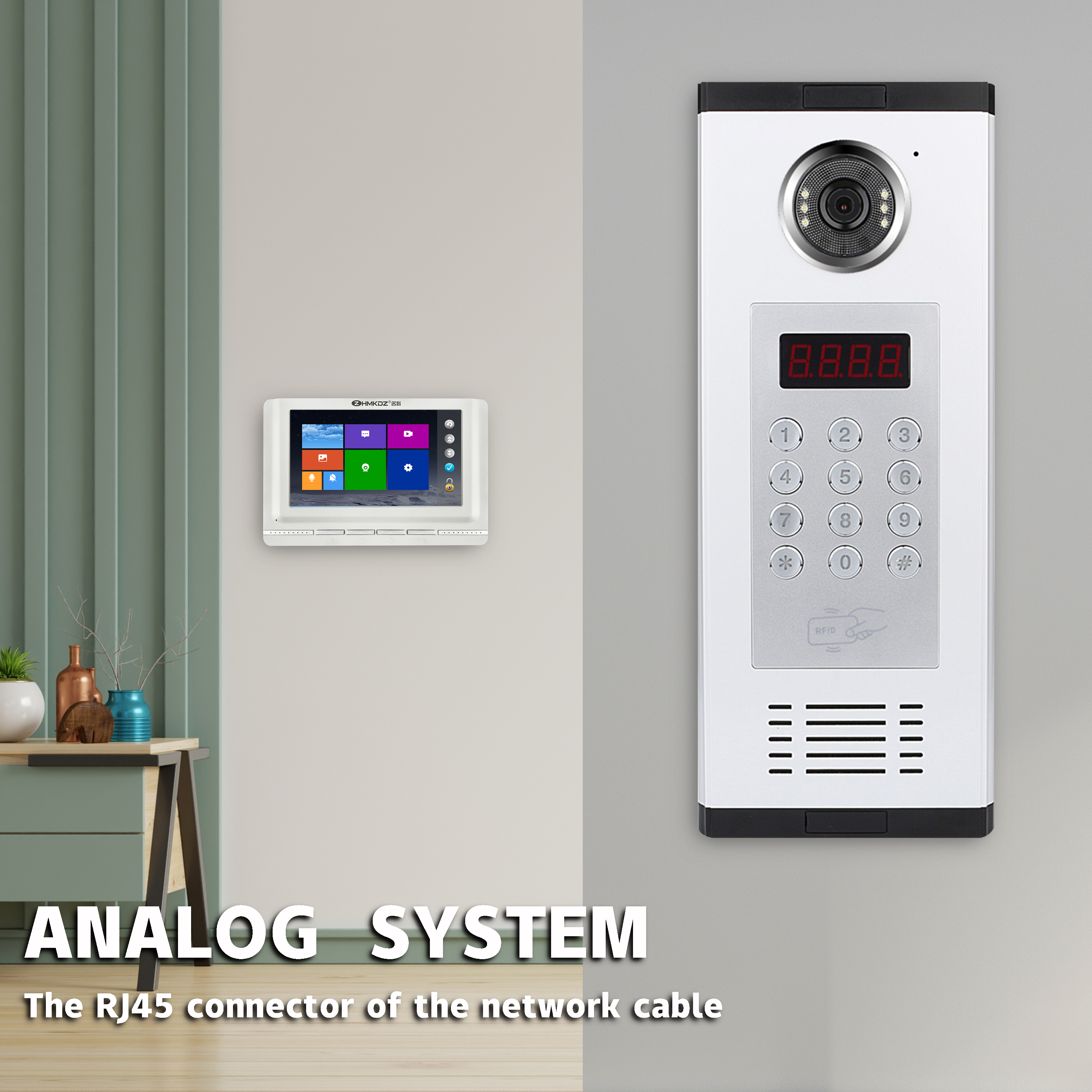 Mingke Multi Unit Apartment Phone Audio Door Phone Intercom Video System With Rele Video System With Rele4