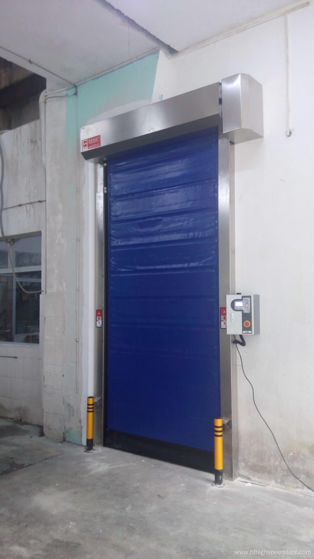 High speed self-repair door for cold room