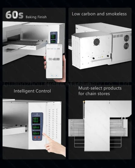 High Efficiency Big Capacity Commercial Convection Electric Conveyor Pizza Oven for Restaurant