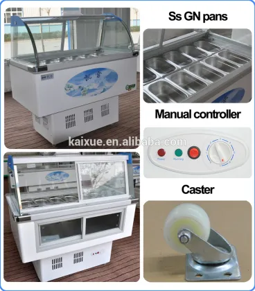 Customed Salad Bar Display Showcase Refrigerator