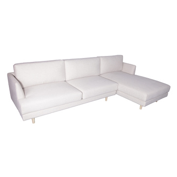 Sofa sectionnel Burrard en tissu blanc