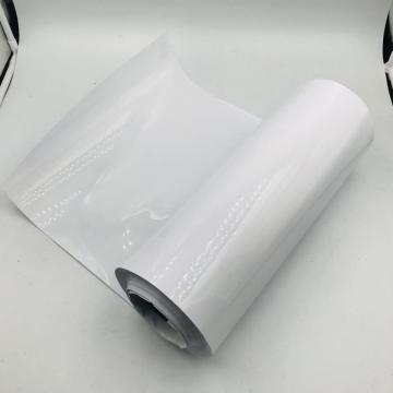 Opaque white PET thermoplastic polyester packaging film