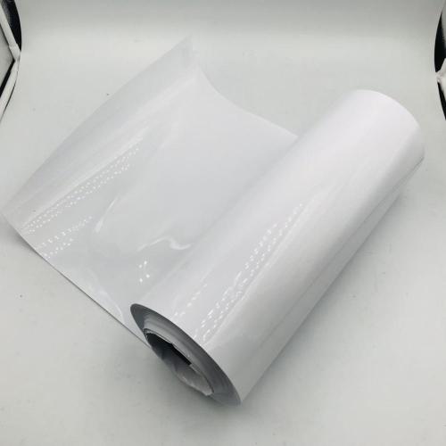 Opaque white PET thermoplastic polyester packaging film