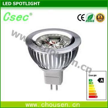Marque de 3W MR16 LED Spot ampoule, durée de vie 50 000 heures, CE, Rohs