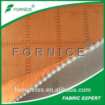 China manufacturer embroidery suede car seat filling upholstery material