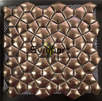 Glazed ceramic mosaic,porcelain swimming pool mosaic tile