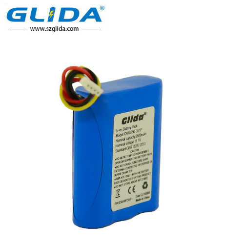 ICR18650 3S1P li-ion battery pack 11.1V 2600mah