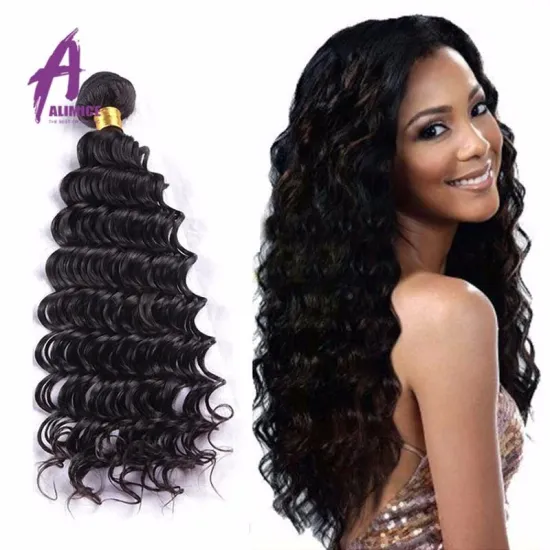 8A Grade  Malaysian Deep Wave Hair unprocessed raw virgin real human hair bundles