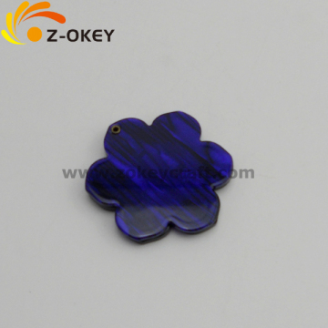 Flower shape acrylic mirrors with a hole for being keychain wholesale