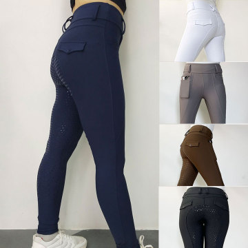 Wholesale 5 Colors Full Silicone Women Riding Legging