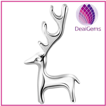 new design christmas style elk 925 sliver charm