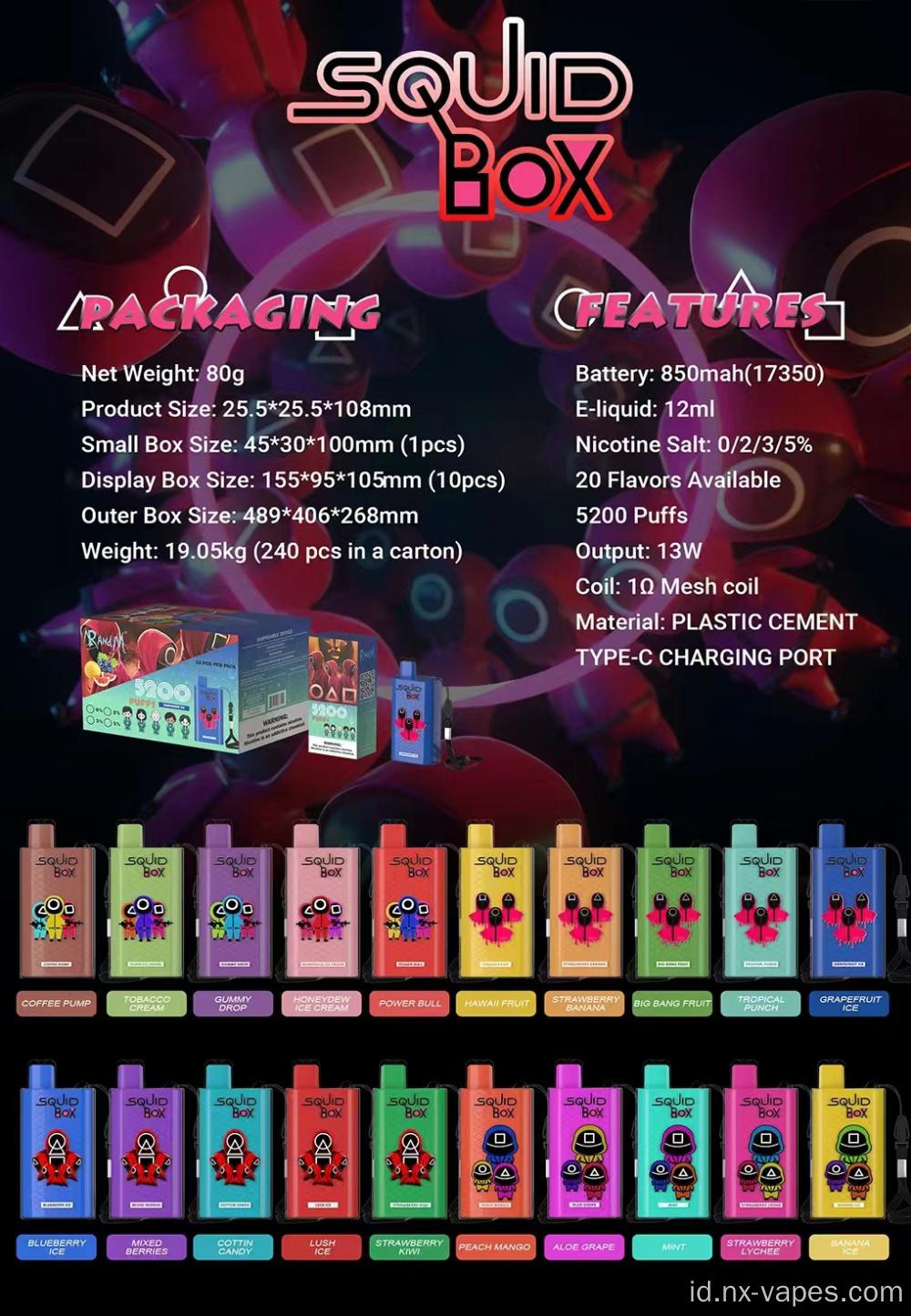 Harga vape grosir kotak randm cumi