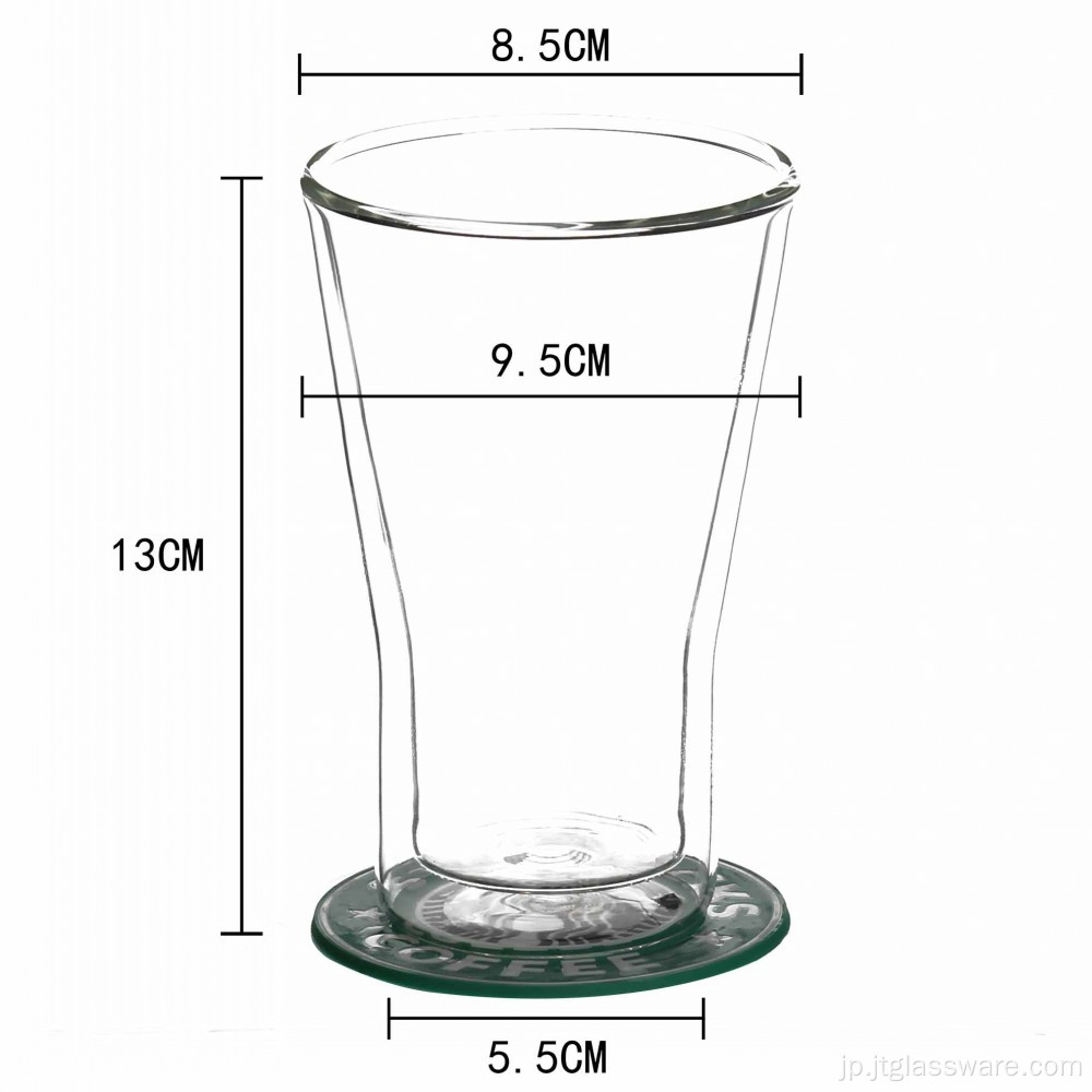 ガラス水コーヒー牛乳ビールカップ